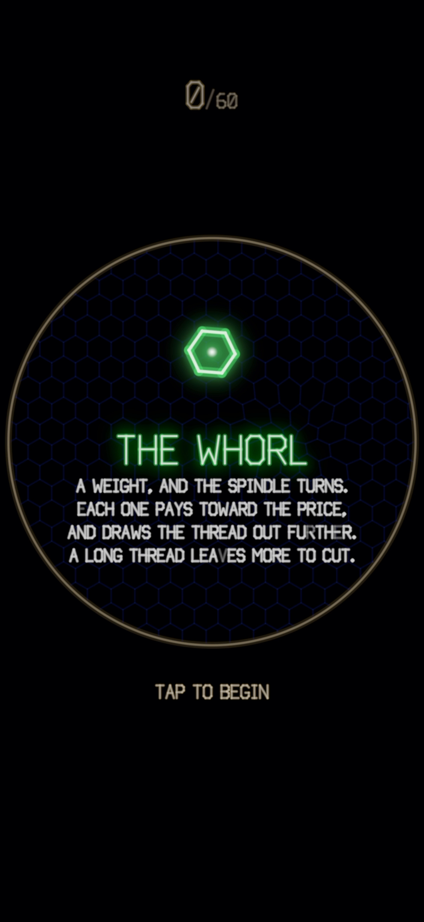 The Whorl explainer card: a weight, and the spindle turns; each one pays toward the price.